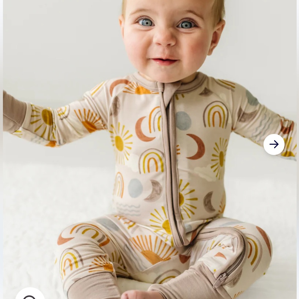 Little sleepies desert sunrise footie pajama